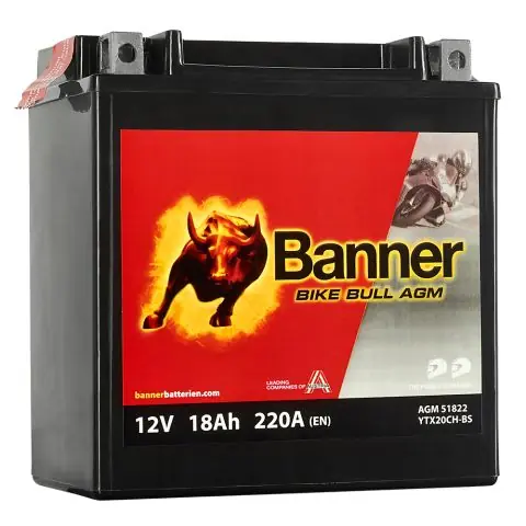 Sista chansen Banner Bike Bull AGM 51822 Startbatteri